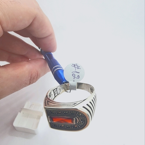 Other - BRAND NEW MEN'S RING RED STONE STERLING SILVER 925